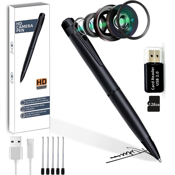 1080p Unperforated Spy Pen Camera