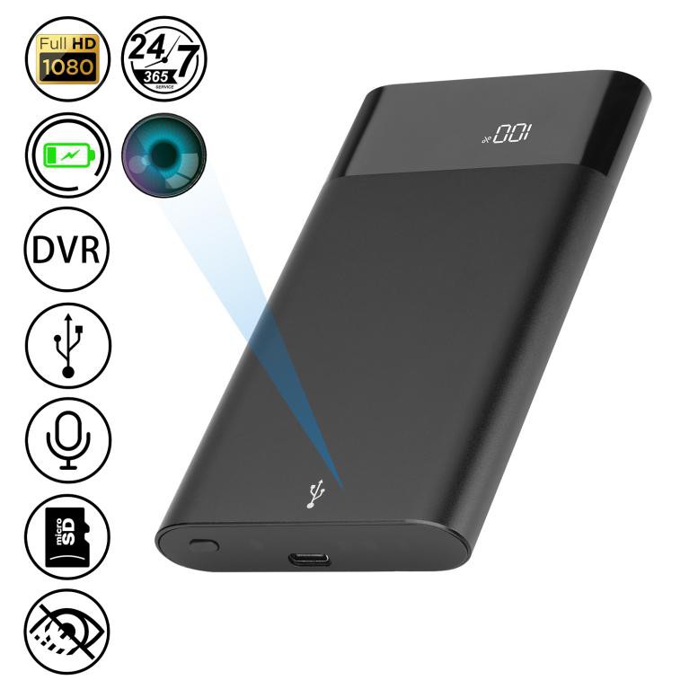 Power Bank Camera - Kamera moħbija b'batterija u awdjo ta '5000mAh