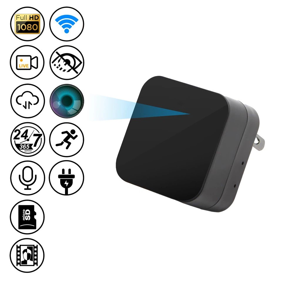 Discreet 4K/1080P Hidden Camera With Dual Charging Ports & Night Vision suppliers Discreet 4K/1080P Hidden Camera With Dual Charging Ports & Night Vision suppliers